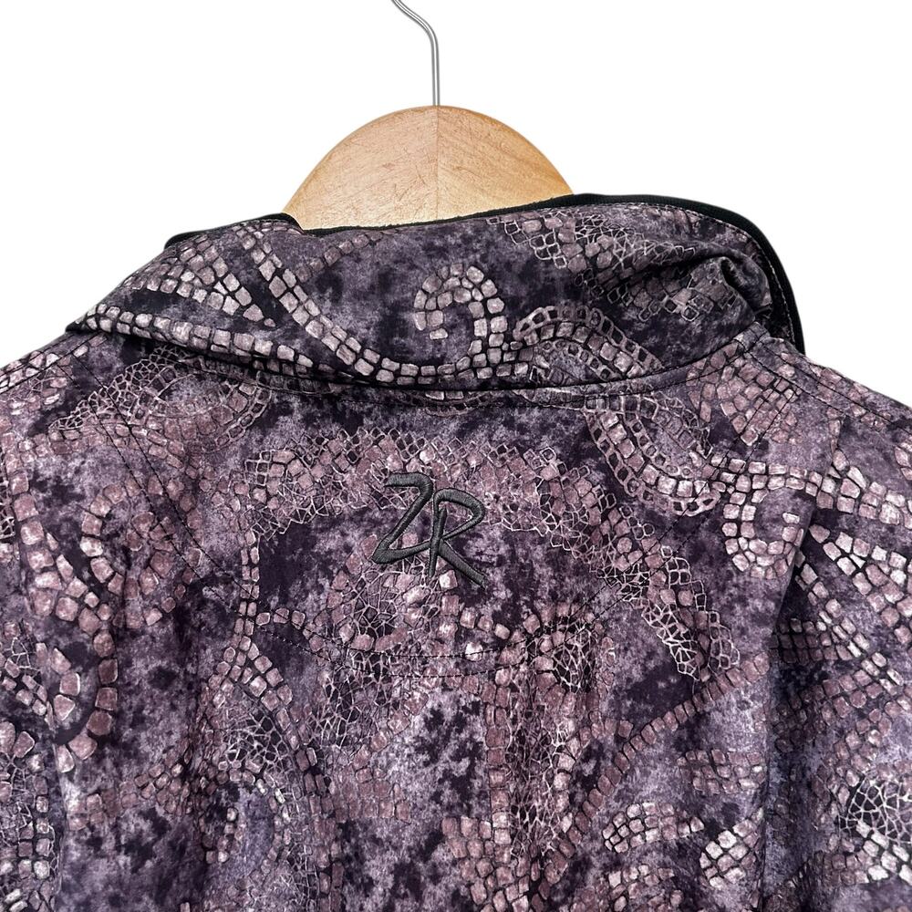 Zero Restriction Golf Outerwear Gray Printed Pull… - image 7